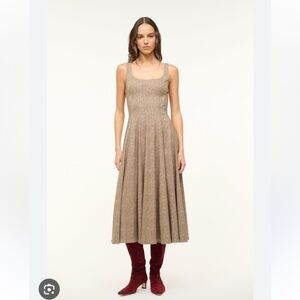 ISO Staud Wells Mocha Herringbone Dress size 8 or 10 (Not For Sale)